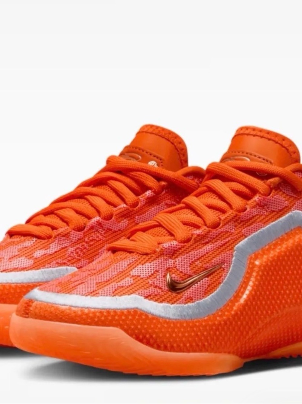 LeBron XXIII Nike Kids Bright Orange Lightweight Sneakers